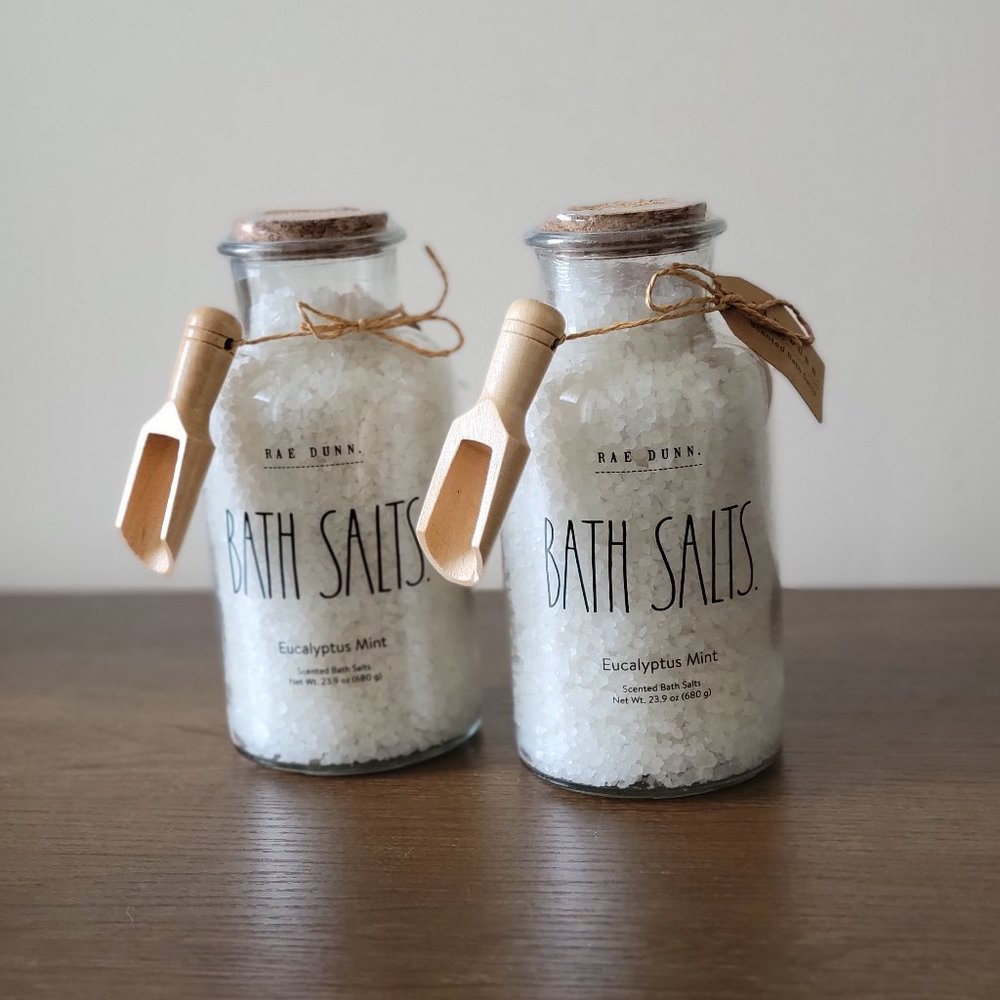 Rae Dunn Scented Bath Salts - Eucalyptus Mint
